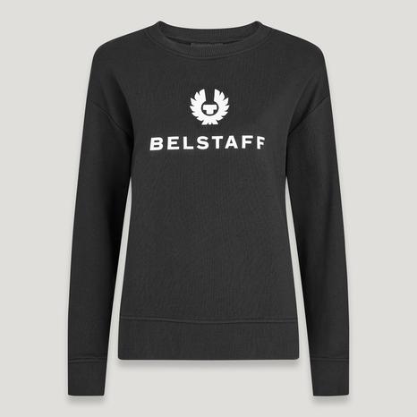 Black Rio Logo Cotton Sweatshirt