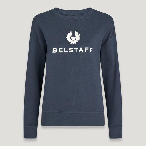 Navy Rio Logo Cotton Sweatshirt