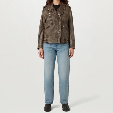 Brown Ferrous Leather Jacket