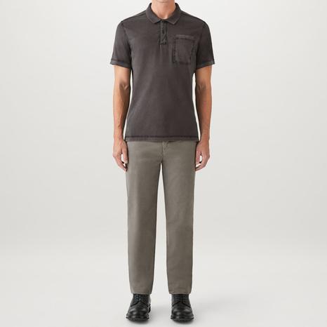 Grey Hockley Cotton Polo Shirt
