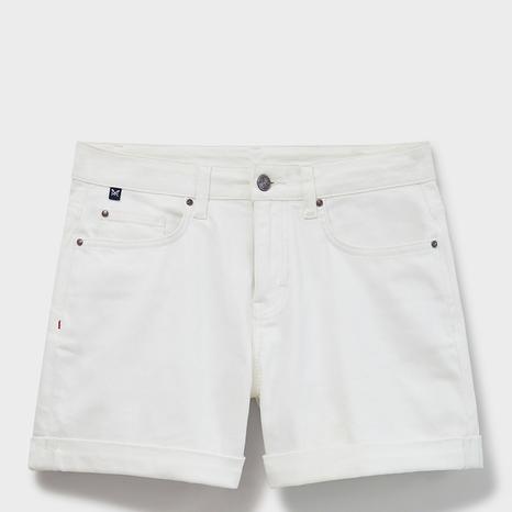 White Denim Shorts