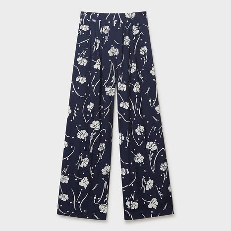 Navy Floral Dion Trouser