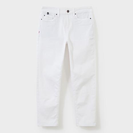 White Taper Cropped Jean
