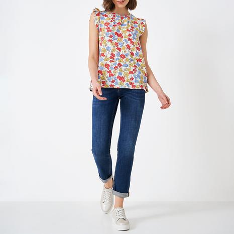 Multi Ophelia Floral Cotton Top