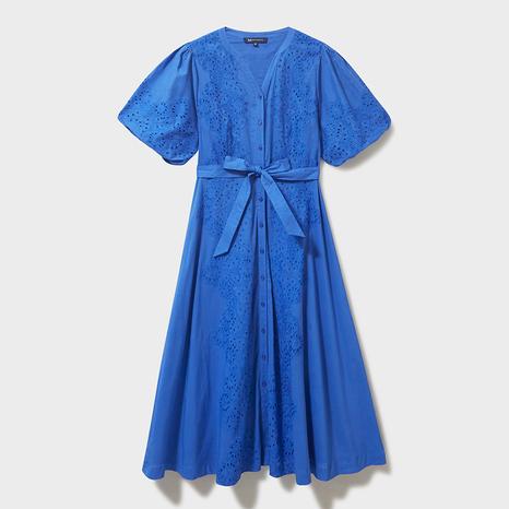 Ocean Blue Lorie Tie Waist Dress