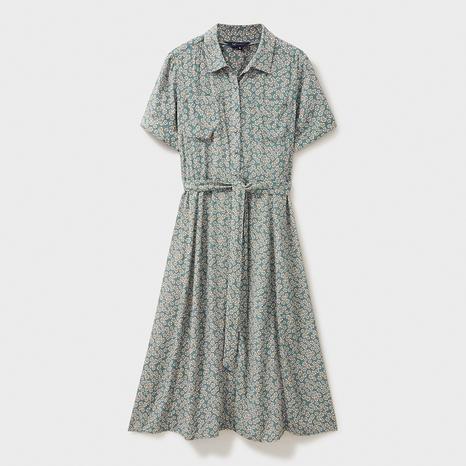 Turquoise Printed Sienna Shirt Dress