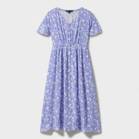 Cornflower Printed Eden Midi Dress