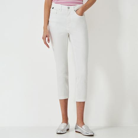 White Cropped Jean