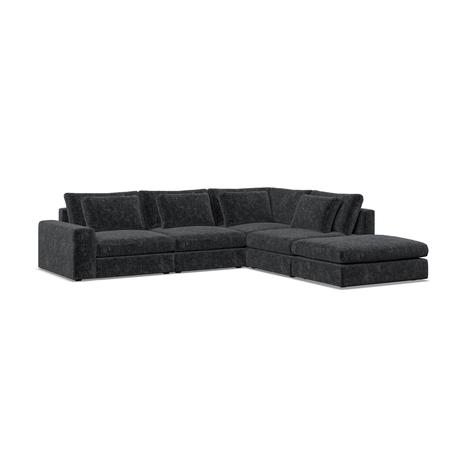 Model Eight  Corner Chaise RHF Symphony Black