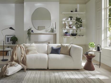 Model Three  Medium Sofa Catch Me Coconut Milk