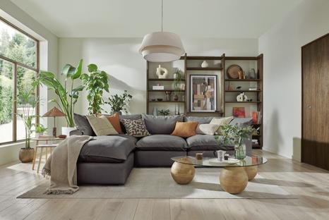 Model Six  Chaise Sofa Sicuro Slate