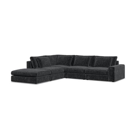 Model Eight  Corner Chaise LHF Symphony Black