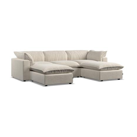 Model Six  U Shape -Footstool End Sicuro Cotton