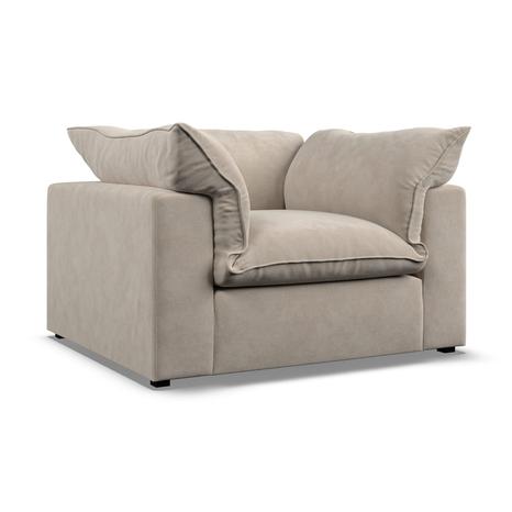 Model Six  Armchair Sicuro Eggshell