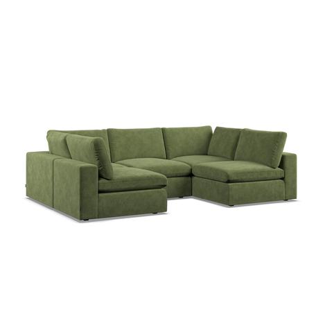 Model Five  U Shape Corner -Open End Sicuro Verde