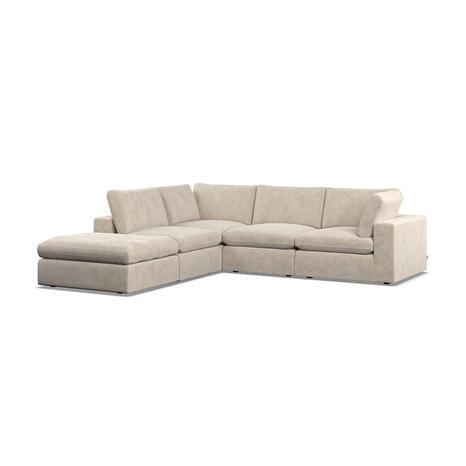 Model Five  Corner Chaise LHF Sicuro Eggshell