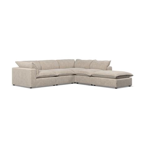 Model Six  Corner Chaise RHF Sicuro Eggshell