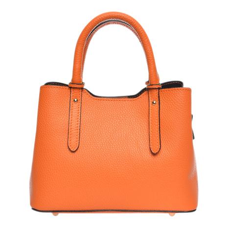 Orange Leather Handbag