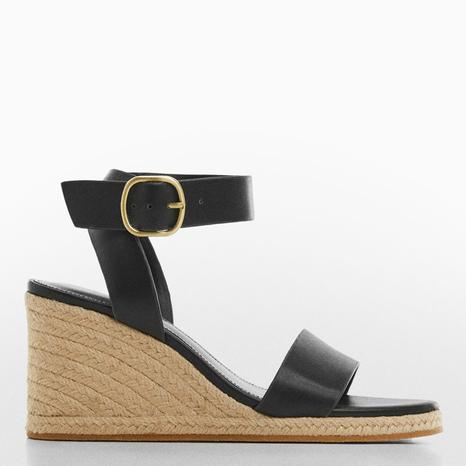 Black Patricia Wedge Espadrilles