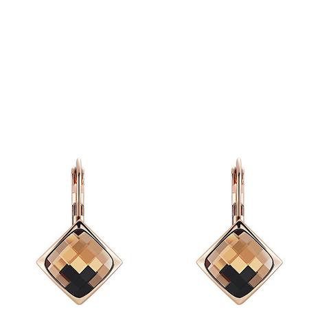 Rose Gold Plated Citrine Earrings