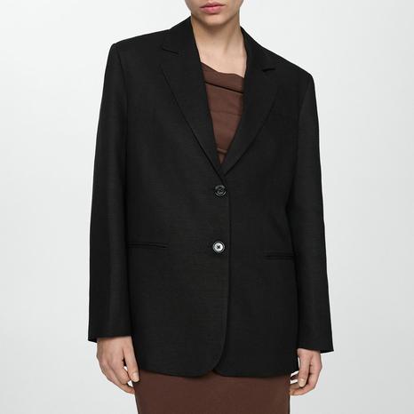 Black Linen Jacket 