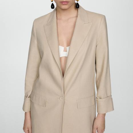 Light/Pastel Grey Linen Jacket