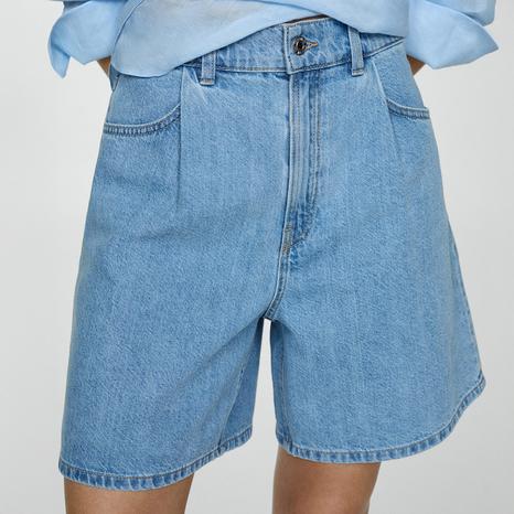 Medium Blue Denim Shorts