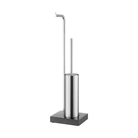 MODO Toilet Paper Holder & BrusH, Stainless Steel Matt