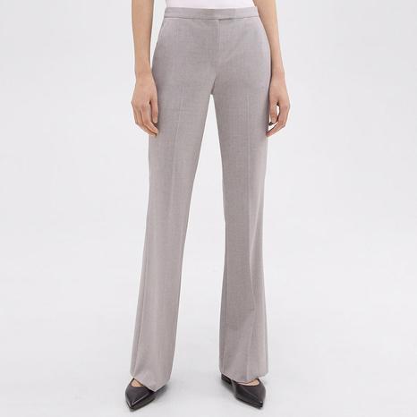 Grey Demitria Flare Tailored Trousers