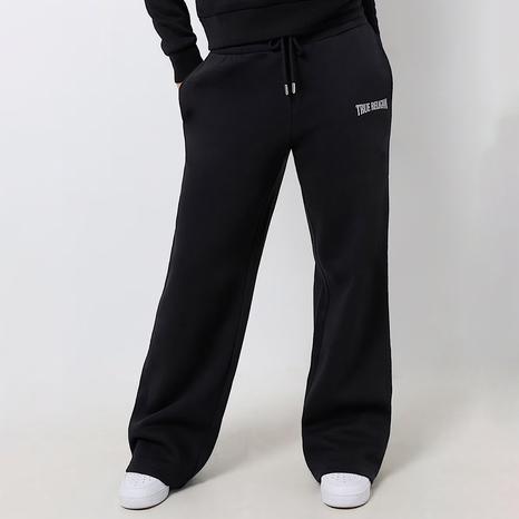 Black Diamante Straight Leg Joggers