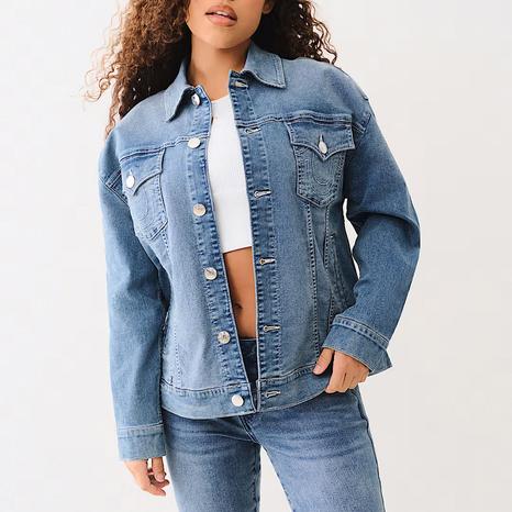 Oversized Glitter Denim Jacket