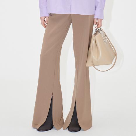 Coffee Brown Flared Bottoms