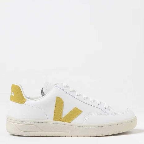 Women's White/Yellow V-12 Trainers