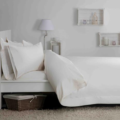 Belledorm Egyptian Cotton 400 Thread Count Oxford Duvet Cover,Superking Ivory