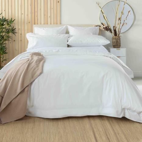 Belledorm Egyptian Cotton 400 Thread Count Oxford Duvet Cover,Superking White