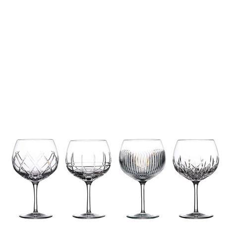 Set of 4 Gin Journey Balloon Glass, 550ml