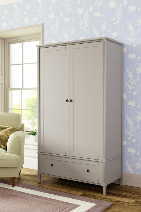Eleanor 2 Door Wardrobe, Sable Grey