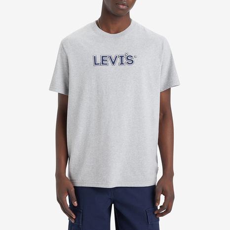 Navy Relaxed Fit Logo Cotton T-Shirt