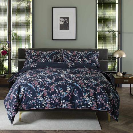 Night Bird Digital Print 100% Cotton Duvet Cover Set SuperKing