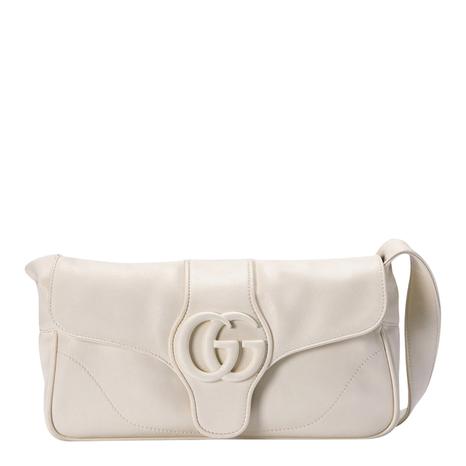 Ivory Gucci Aphrodite Leather Shoulder Bag