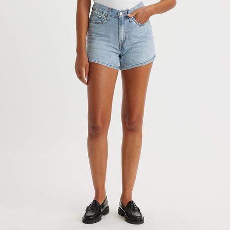 Light Blue 80s Denim Mom Shorts