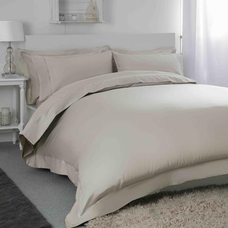 Belledorm Egyptian Cotton 400 Thread Count Oxford Duvet Cover,Kingsize Oyster