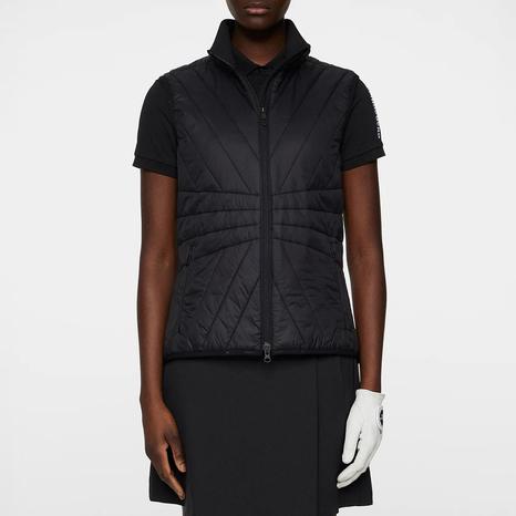 Black Holma Quilt Hybrid Vest