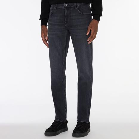 Washed Black Slimmy Tapered Luxe Performance Jeans