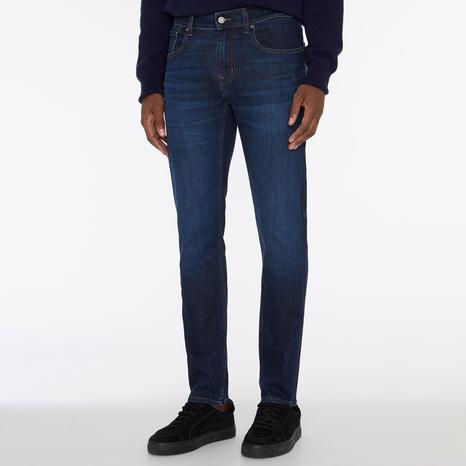 Indigo Slimmy Tapered Luxe Performance Jeans