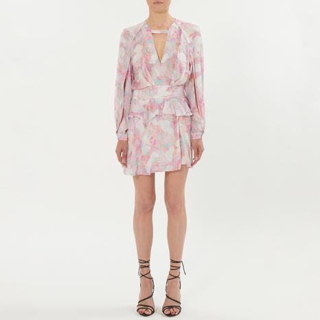 Pink Multi Franci Printed Mini Dress