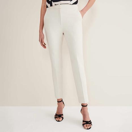 White Eira Cigarette Trousers