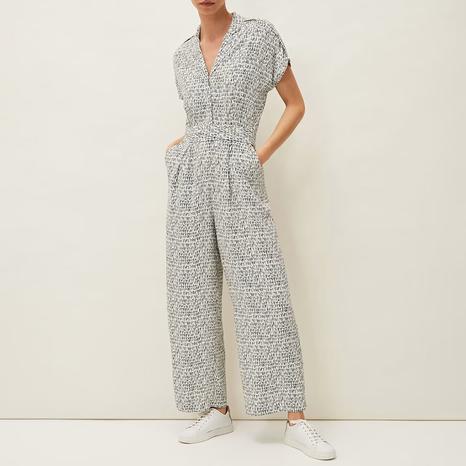 Navy/White Paige Jumpsuit