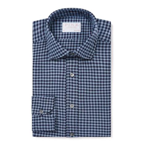 Thomas Pink Tailored Fit Brushed Check Shirt for Smart Casual Style