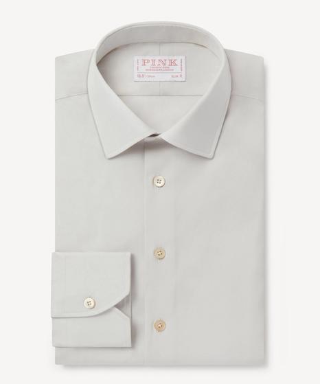 Thomas Pink Slim Fit Formal Poplin Shirt for Men